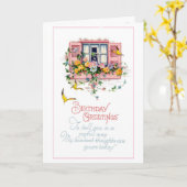 Birthday Greetings Kaart (Gele Bloem)