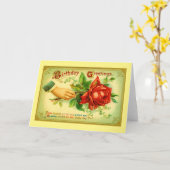 Birthday Greetings Kaart (Gele Bloem)