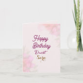 Birthday Greetings Kaart (Voorkant)