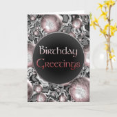 Birthday Greetings Kaart (Gele Bloem)