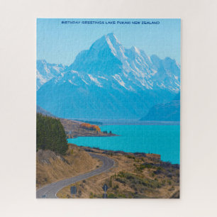 Birthday Greetings Lake Pukaki Nieuw-Zeeland Legpuzzel