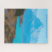 Birthday Greetings Lake Pukaki Nieuw-Zeeland Legpuzzel (Horizontaal)