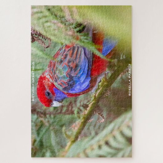 Birthday Greetings Rosella Parrot Legpuzzel (Verticaal)