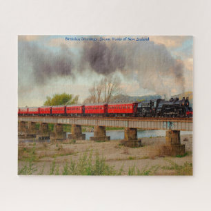 Birthday Greetings Steam Trains of New Zealand Legpuzzel