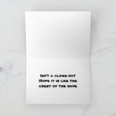 *BIRTHDAY* GREETINGS ***SURF STYLE*** JUST FOR YOU KAART (Binnen)