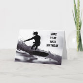 *BIRTHDAY* GREETINGS ***SURF STYLE*** JUST FOR YOU KAART (Voorkant)