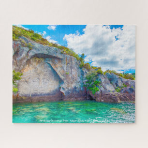 Birthday Greetings uit Maori Rock Mural Legpuzzel