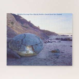 Birthday Greetings uit Moeraki Boulders Legpuzzel