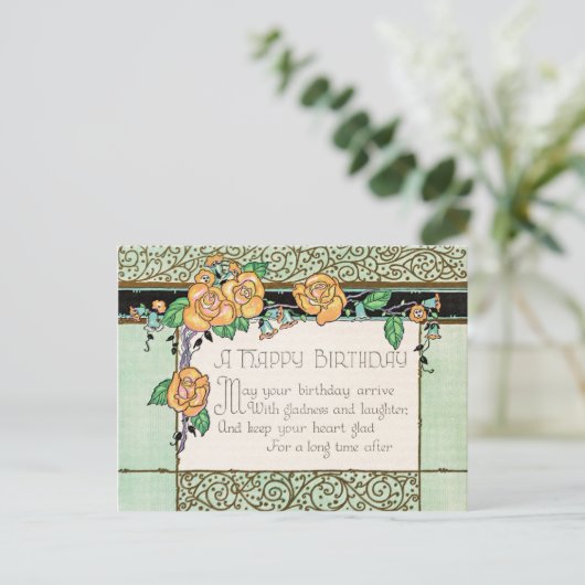 Birthday-groet Briefkaart (Staand voorkant)