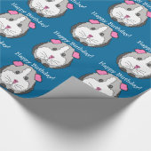 Birthday Guinea Pig Wrapping Paper Cadeaupapier (Hoek)