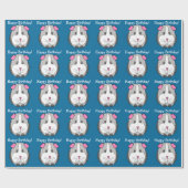 Birthday Guinea Pig Wrapping Paper Cadeaupapier (Vlak)