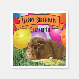 Birthday Guinee-Bisschoppenballonnen van de kinder Servet