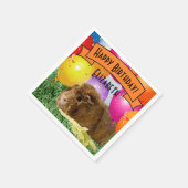 Birthday Guinee-Bisschoppenballonnen van de kinder Servet (Hoek)