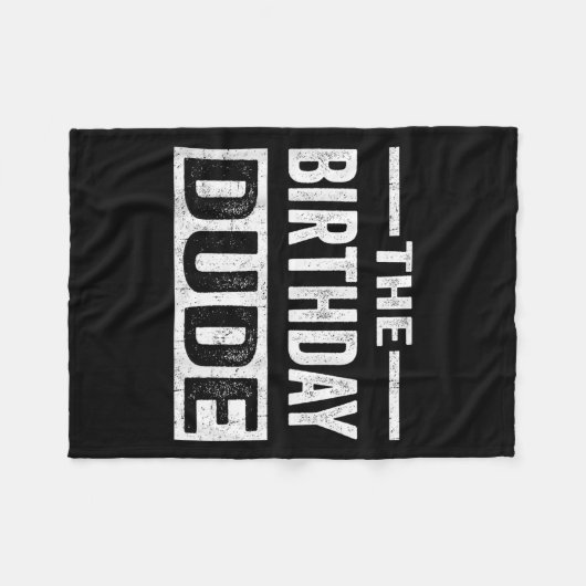 Birthday Guy Graphic Novelty Mannen Vrouwen jongen Fleece Deken (Voorkant (Horizontaal))