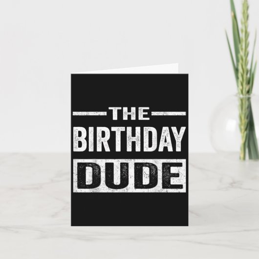 Birthday Guy Graphic Novelty Mannen Vrouwen jongen Kaart (Voorkant)