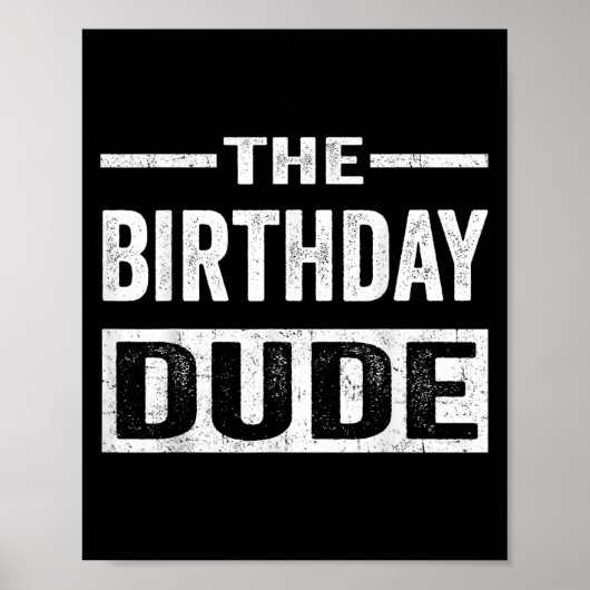Birthday Guy Graphic Novelty Mannen Vrouwen jongen Poster (Voorkant)