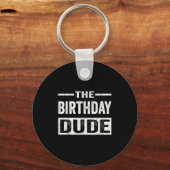 Birthday Guy Graphic Novelty Mannen Vrouwen jongen Sleutelhanger (Voorkant)