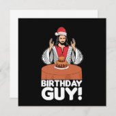 Birthday Guy Jesus Christus Kerstmis God Gif Kaart (Voorkant / Achterkant)