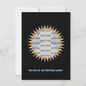 Birthday Halloween Costume Party Invitation Kaart (Achterkant)