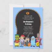 Birthday Halloween Costume Party Invitation Kaart (Voorkant)
