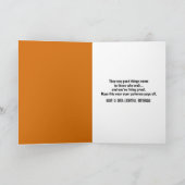 Birthday Halloween Hunter Skeleton With a Buck Kaart (Binnen)