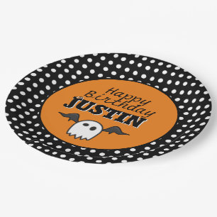 Birthday Halloween Paper Borden Papieren Bordje