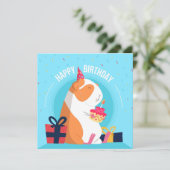 Birthday Hamster Feestdagenkaart (Staand voorkant)