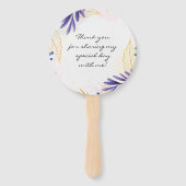 Birthday Hand Fans Luxury Handwaaier (Achterkant)