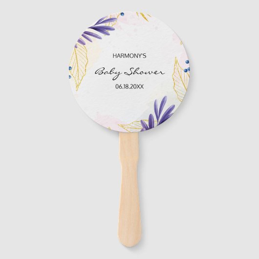 Birthday Hand Fans Luxury Handwaaier (Voorkant)