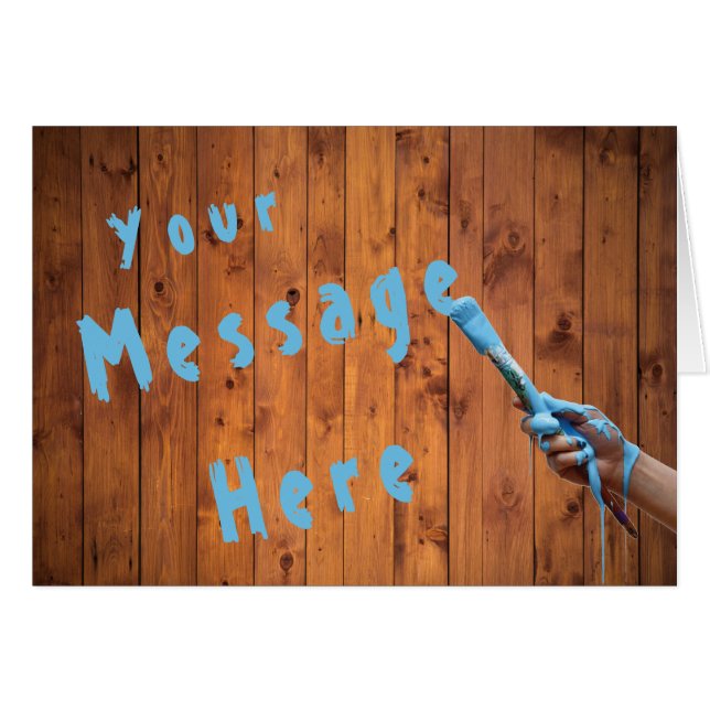 Birthday Hand Painted Monogram (Voorkant Horizontaal)