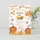 Birthday Harvest Birthday Invitation Kaart (Staand voorkant)