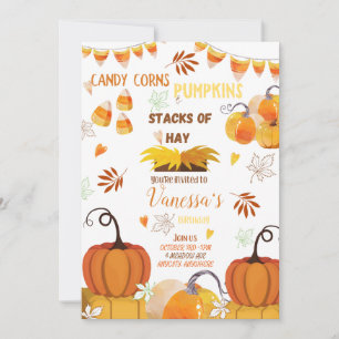 Birthday Harvest Birthday Invitation Kaart