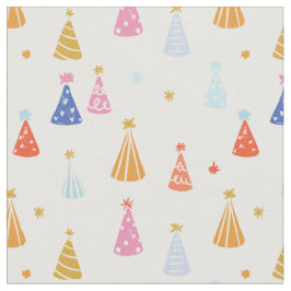 Birthday Hat multicolour rainbow  Stof