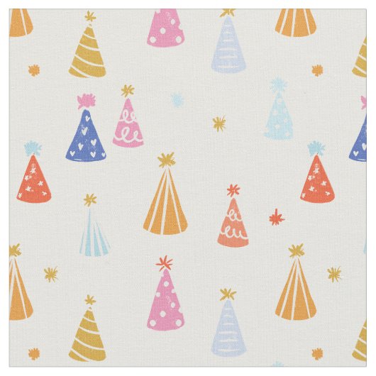 Birthday Hat multicolour rainbow Stof (Close Up)