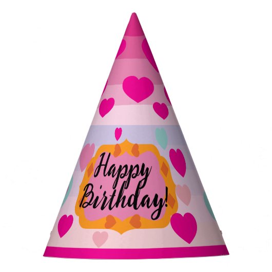 Birthday hats for guests! feesthoedjes (Voorkant)