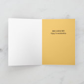 Birthday hazard caution sign punny birthday card kaart (Binnen)