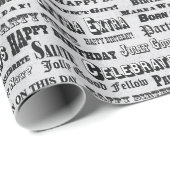 birthday headlines wrapping paper cadeaupapier (Rol Hoek)