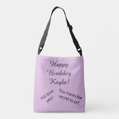 Birthday Heart Crossbody Tas (Achterkant)