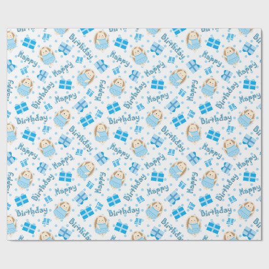 Birthday Hedégels Cadeaupapier (Vlak)