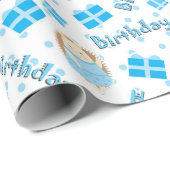 Birthday Hedégels Cadeaupapier (Rol Hoek)