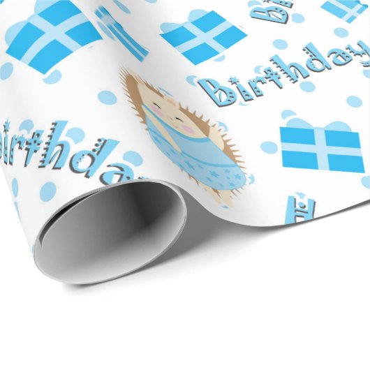 Birthday Hedégels Cadeaupapier (Rol Hoek)