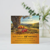 Birthday Herfst van het kleurrijke land Uitnodigin Kaart (Staand voorkant)