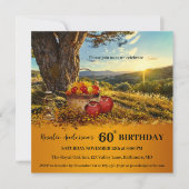 Birthday Herfst van het kleurrijke land Uitnodigin Kaart (Voorkant)