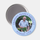 Birthday Herinder Gepersonaliseerde Foto Magnet (Voorkant / Achterkant)