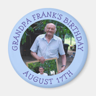 Birthday Herinder Gepersonaliseerde Foto Magnet