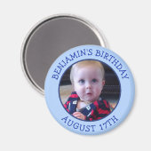 Birthday Herinder Gepersonaliseerde Foto Magnet (Voorkant / Achterkant)