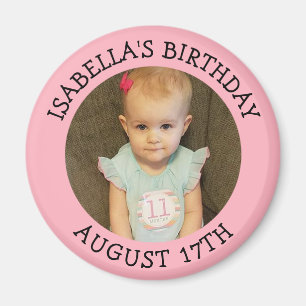 Birthday Herinder Gepersonaliseerde Foto Magnet