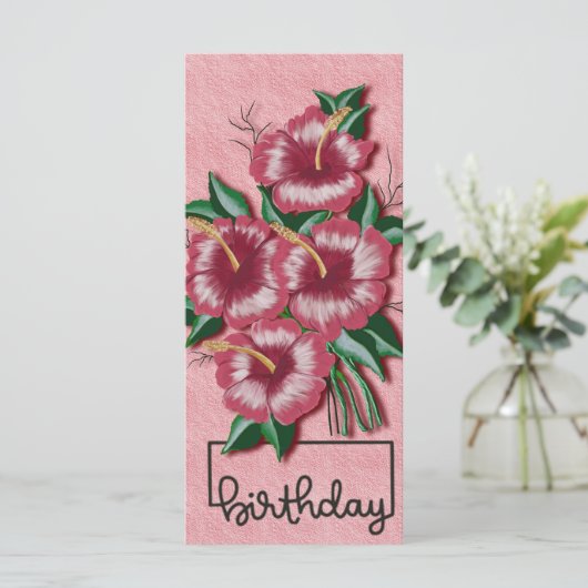Birthday Hibiscus (Staand voorkant)