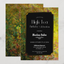 Birthday High Tea Black en Gold Party