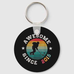 Birthday Hockey Lover Gift 10 jaar oud Geweldige S Sleutelhanger